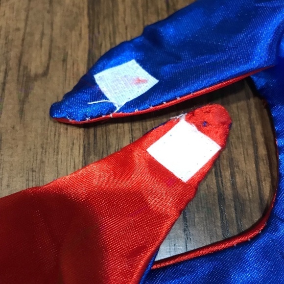 Captain America Super Hero Cape Velcro 27"x27" Reversible Costume Book Parade - Picture 6 of 6